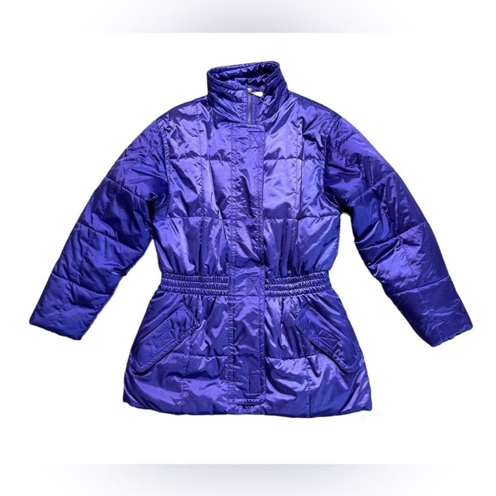 Vintage Eddie Bauer Electric Purple Puffer Coat size Medium